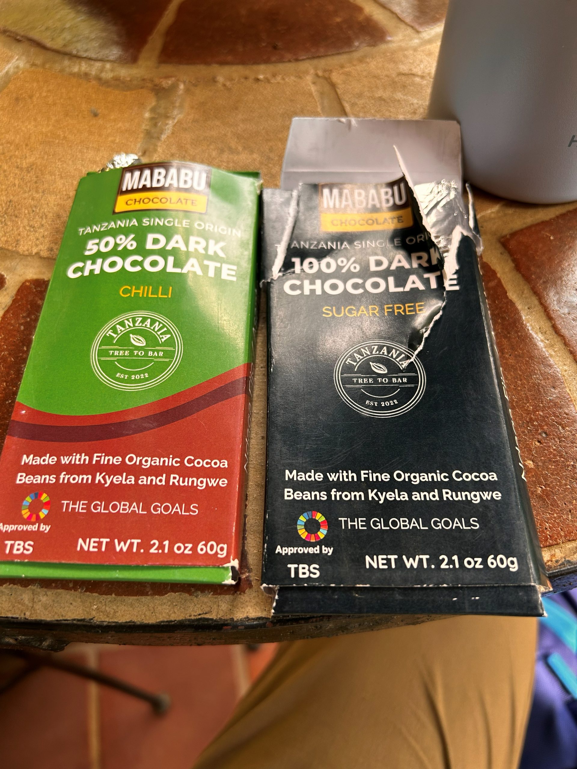 Mababu Tanzania single-origin dark chocolate bars